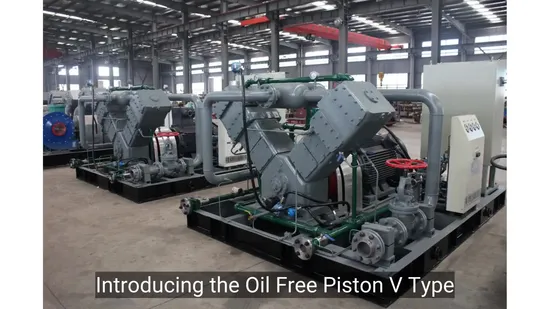 Industrial Reciprocating Gas Compressor with Low Oil Consumption for Natural Gas, CNG, Hydrogen, LPG, Fuel Gas, Industrial Gas and Process Gas Applications